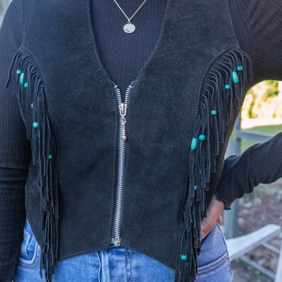 Vintage Katch Me West Genuine Leather Vest - Picture 4 of 7